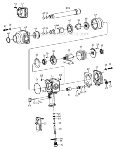 Page A Diagram and Parts List for CP7776  Chicago Pneumatic Wrench